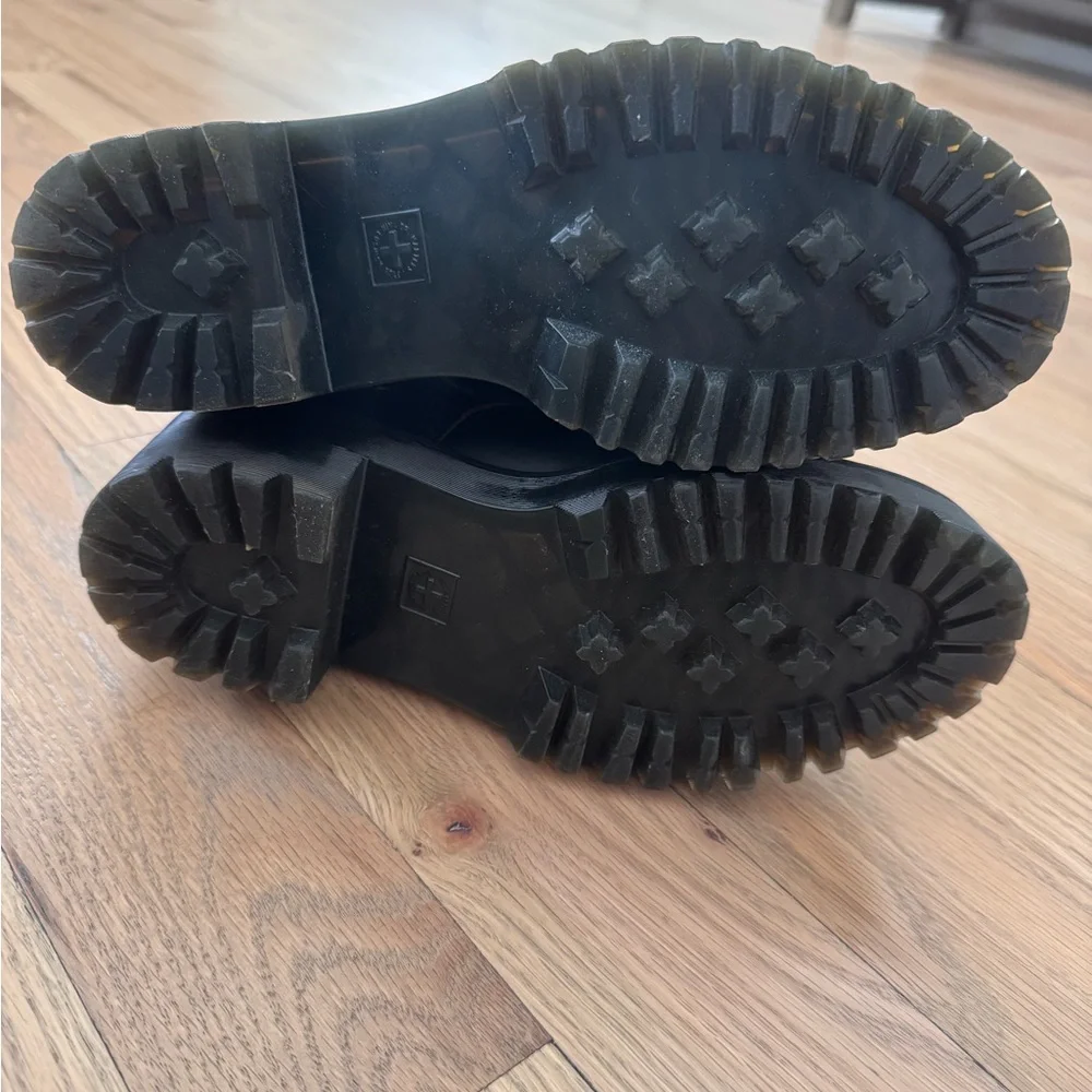 Dr. Martens Black Combat Boots with Rugged Sole - Picture 3 of 6